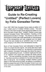 10. Guide to Re-Creating "Untitled (Perfect Lovers)" by Felix Gonzalez-Torres, February 2000.