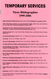 70. Three Bibliographies: 1999-2006, March 2006.