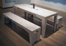 Table and benches we designed