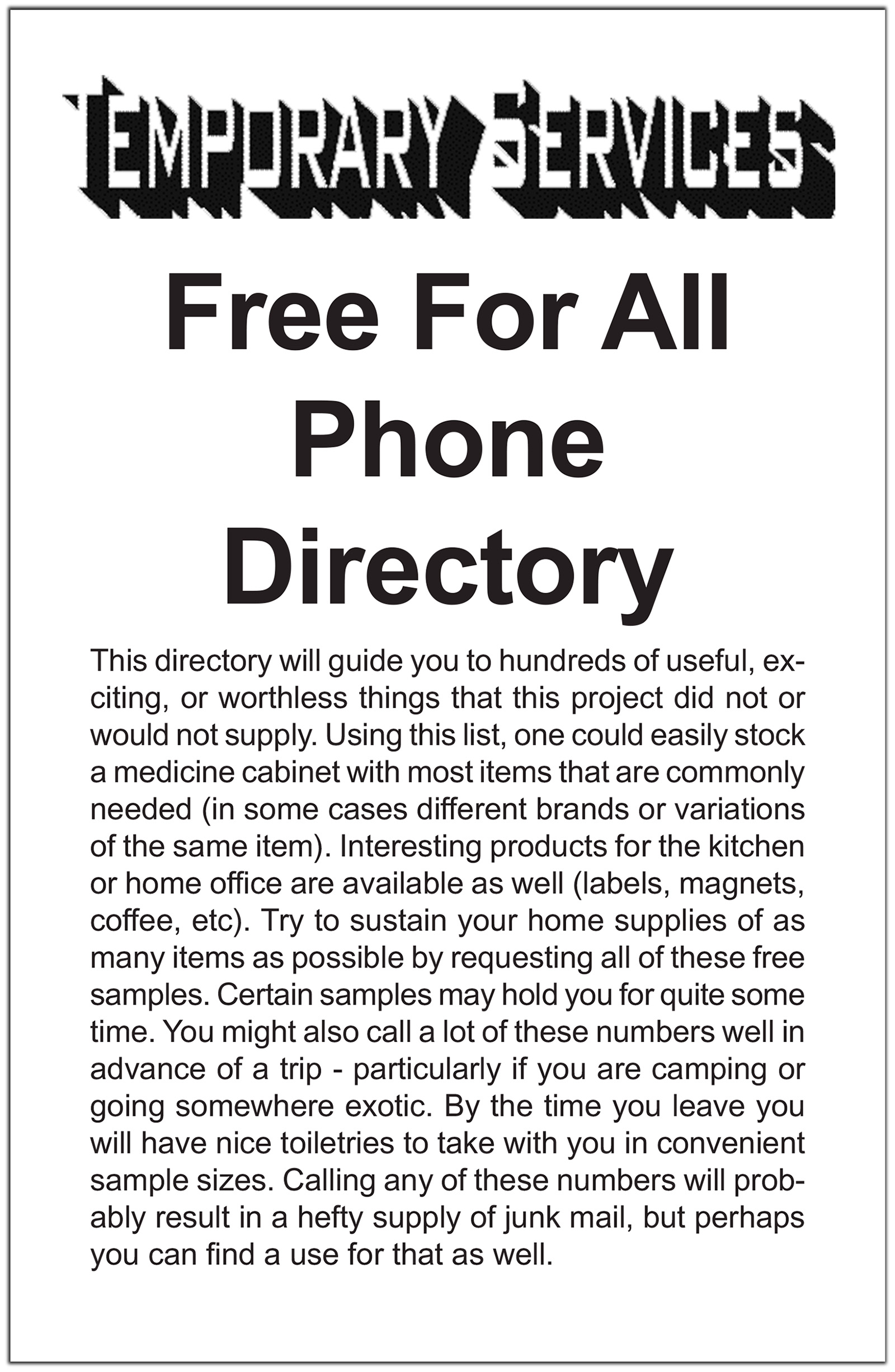 FFA Phone Directory