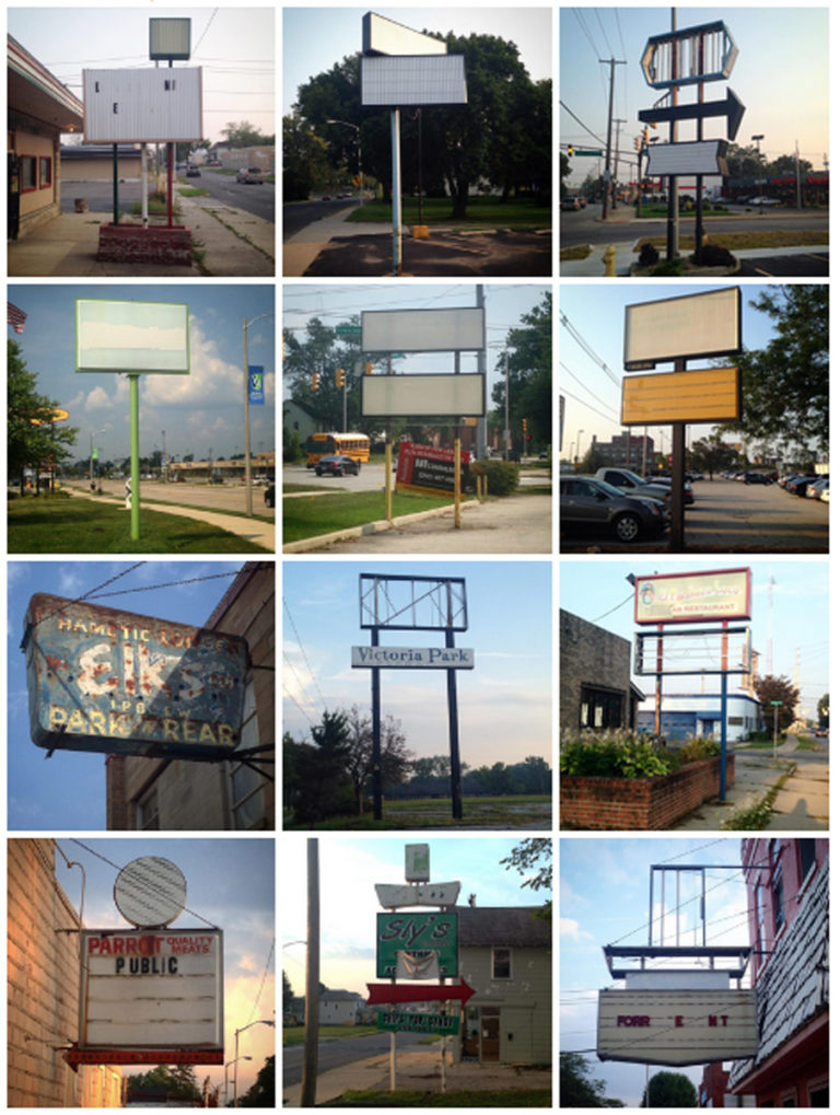 Temporary Services' archive of Abandoned Sign images